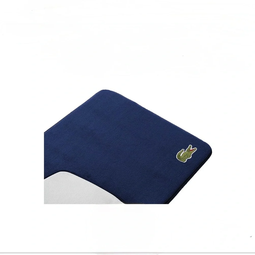 Lacoste Navy Blue Memory Foam Bath Mat